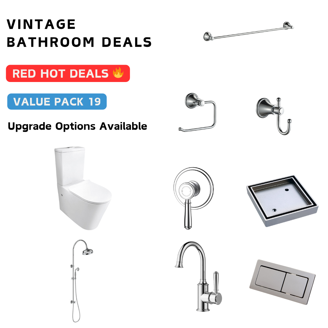 Vintage Chrome Bathroom Package Deal