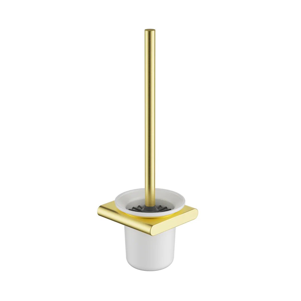 Cora Toilet Brush Holder Brushed Gold 5308-BG - Bathroom Hub