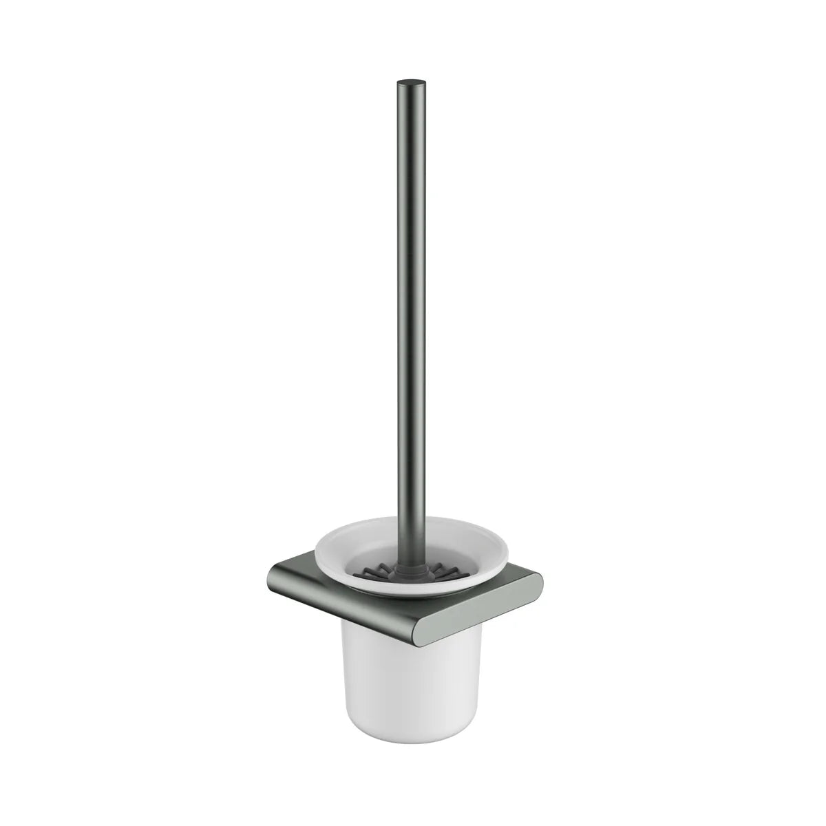 Cora Toilet Brush Holder Gunmetal 5308-GM - Bathroom Hub