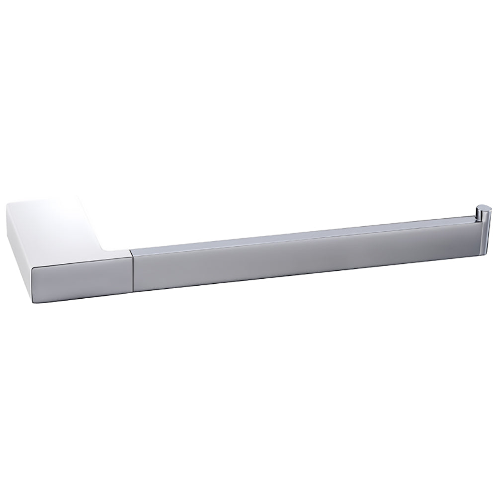 Eden Towel Bar Chrome & White 5605-CW - Bathroom Hub