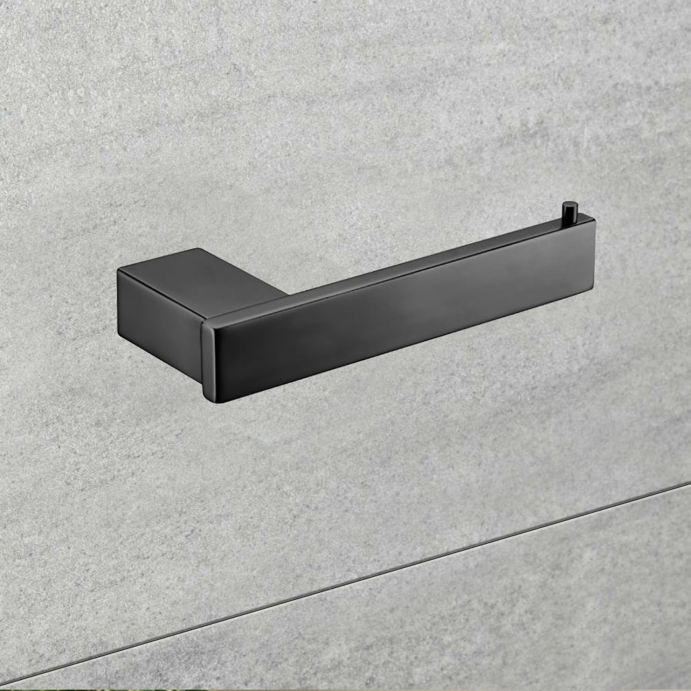 Rosa Toilet Roll Holder Matt Black 6404-MB - Bathroom Hub