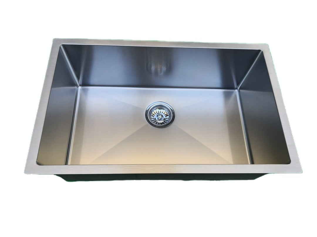 Handmade Stainless Steel Kitchen Sink / Laundry Tub (72cm x 45cm) - HMSB7245R - Bathroom Hub