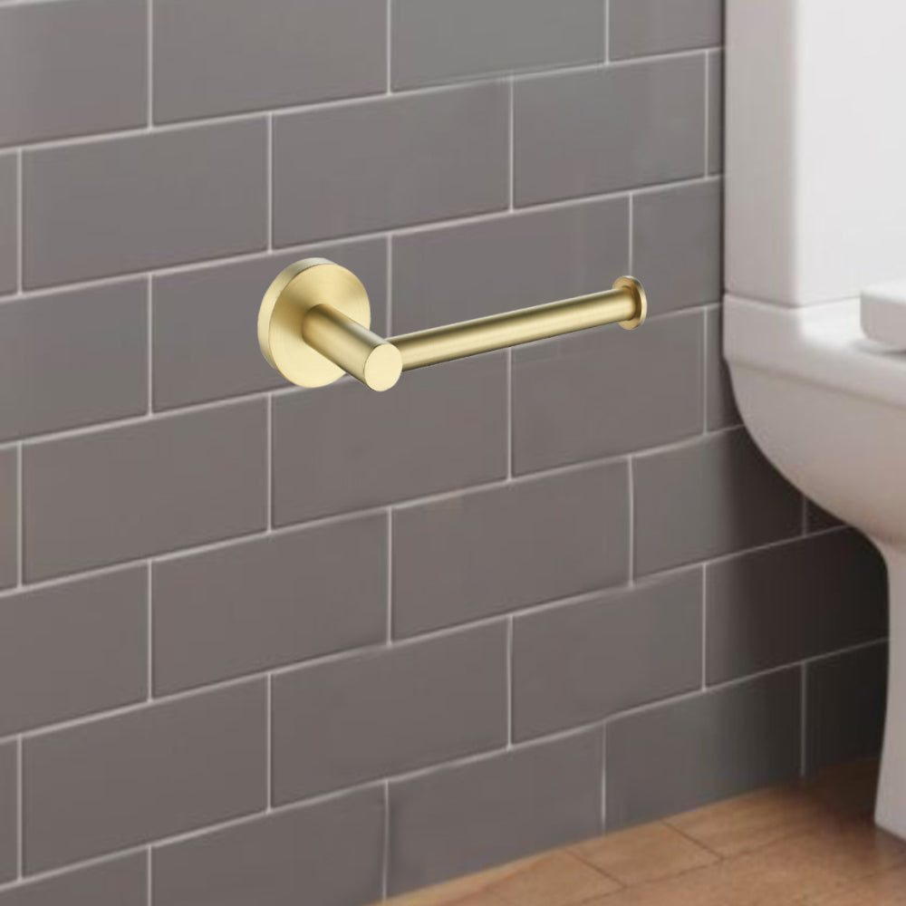 Otus Toilet Roll Holder Brushed Gold 8116A-BG - Bathroom Hub