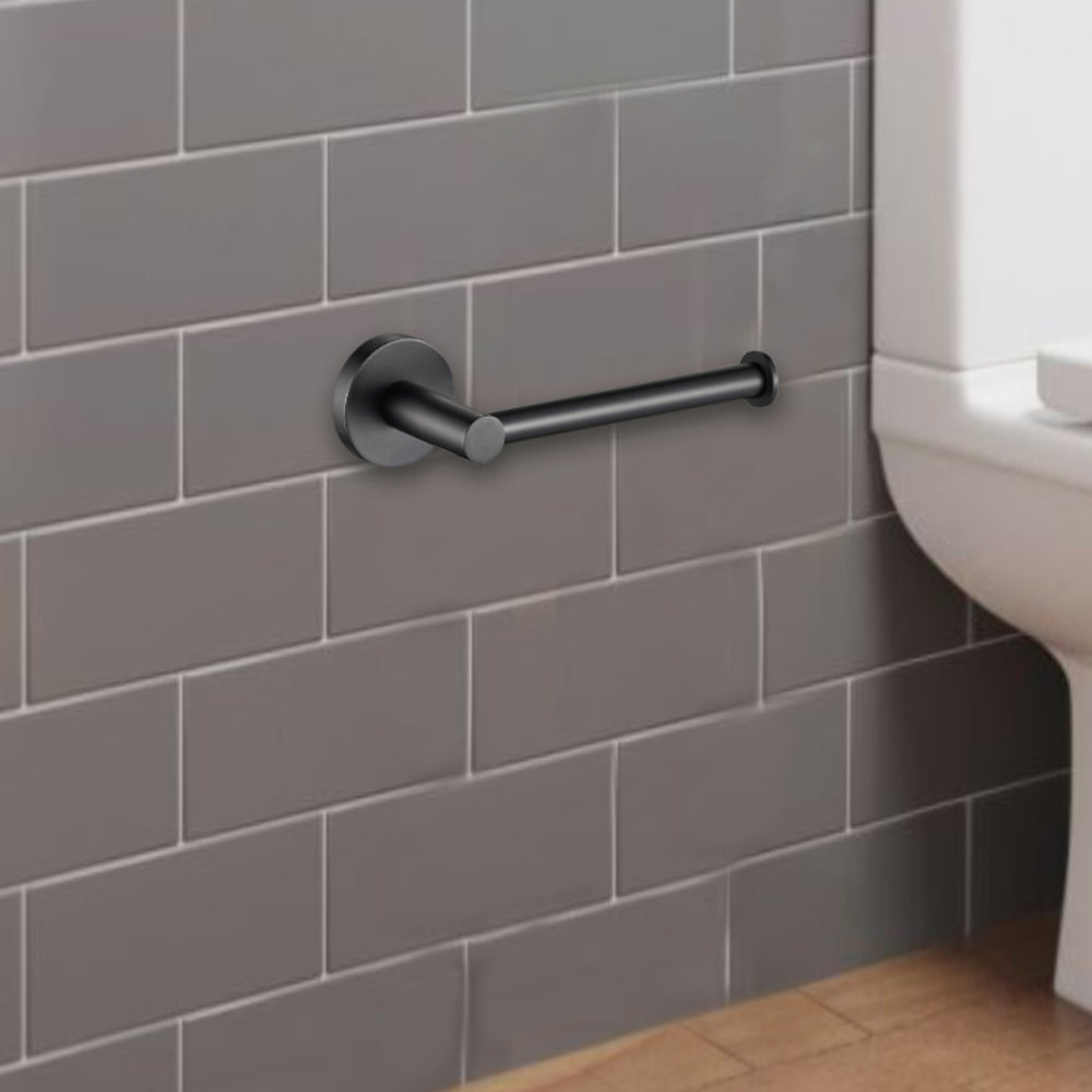Otus Toilet Roll Holder Matt Black 8116A-B - Bathroom Hub