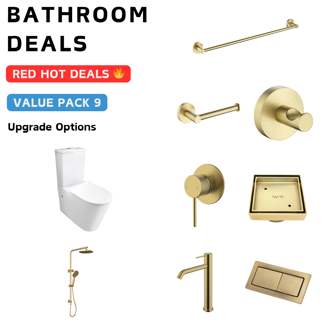 Hali Brushed Gold Bathroom Package Deal