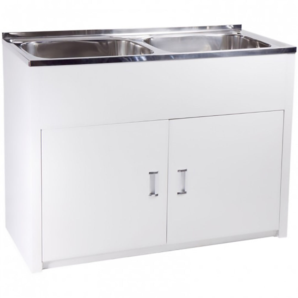 Laundry Tub with Cabinet 1155 x 495 x 870mm DB652B - Bathroom Hub