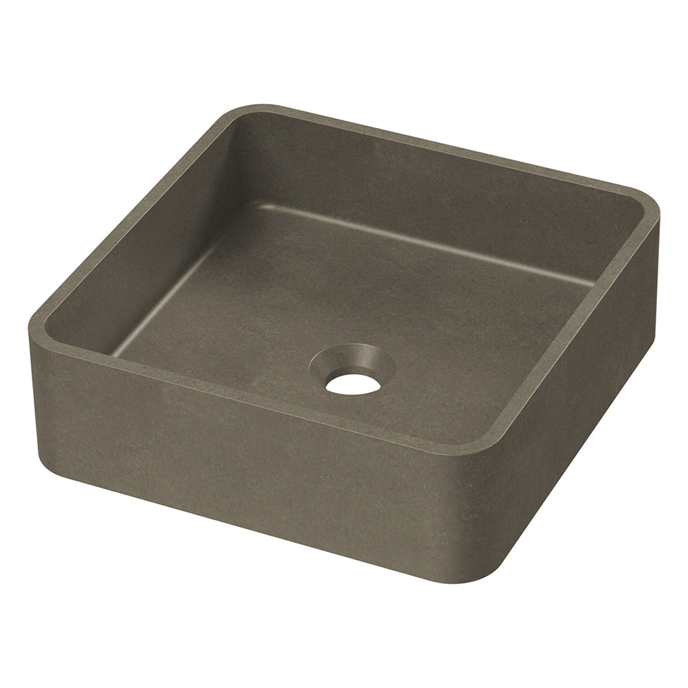 Zale Square Basin Dark Grey 360 x 360 x 120mm HTI-22-502 - Bathroom Hub