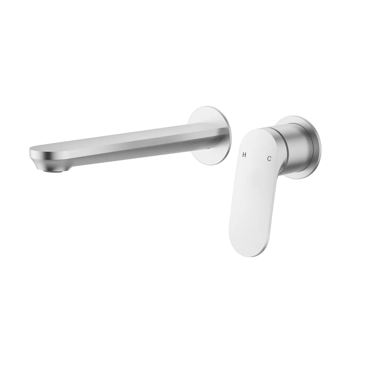 Sulu II Wall Basin Mixer Trim Kit With Rough-In Body Brushed Nickel HYB168-602TK-BN