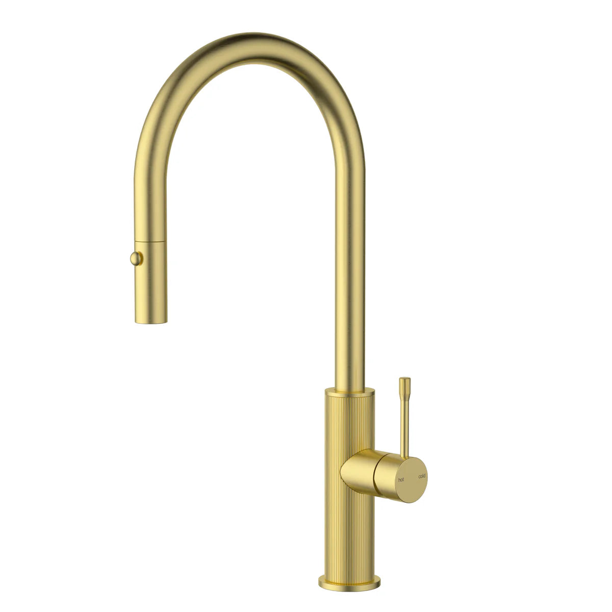 Linie Lead Free Pull Out Sink Mixer Brushed Gold HYB585-103BG - Bathroom Hub