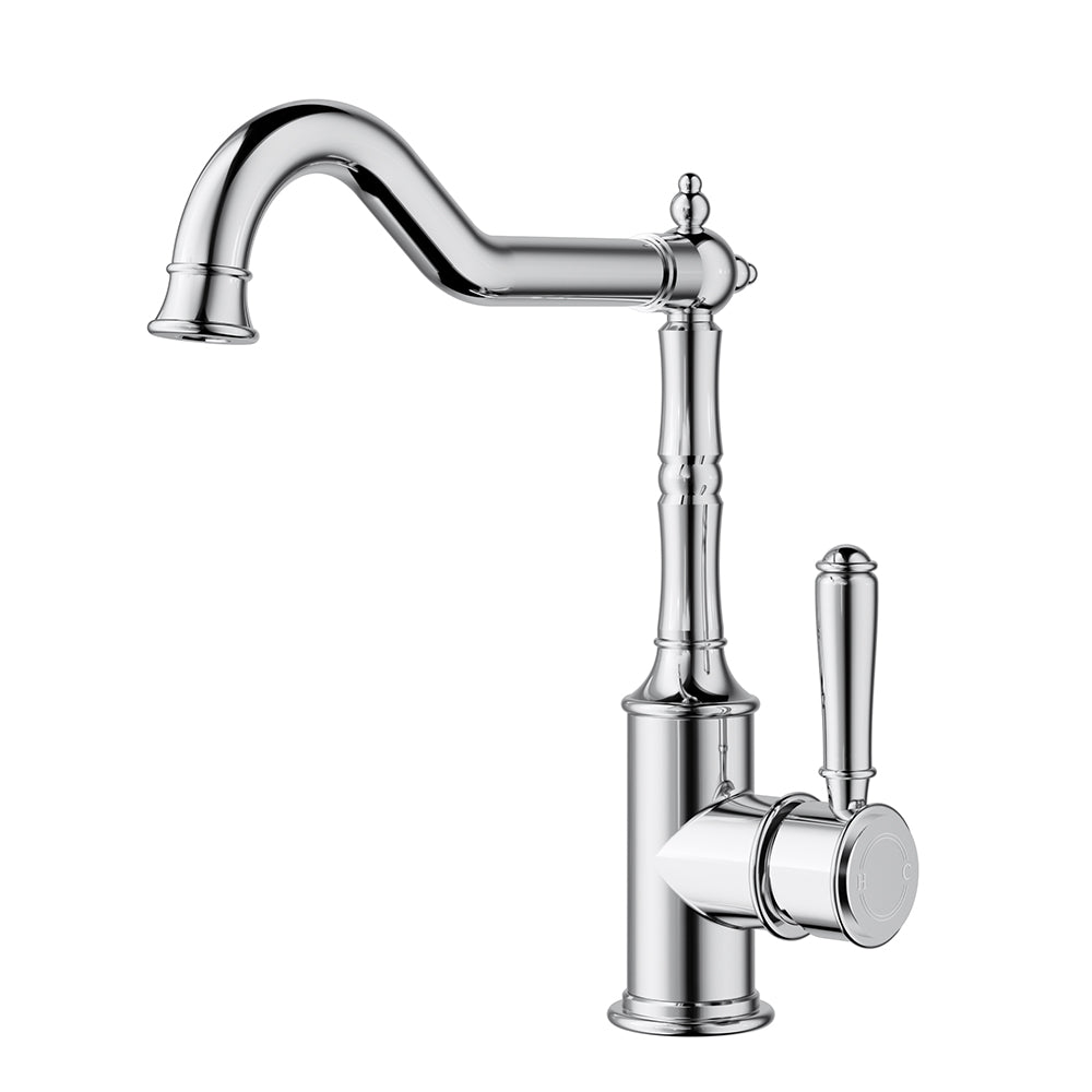 Clasico Vintage Hook Spout Sink Mixer - HYB868-102 - Bathroom Hub
