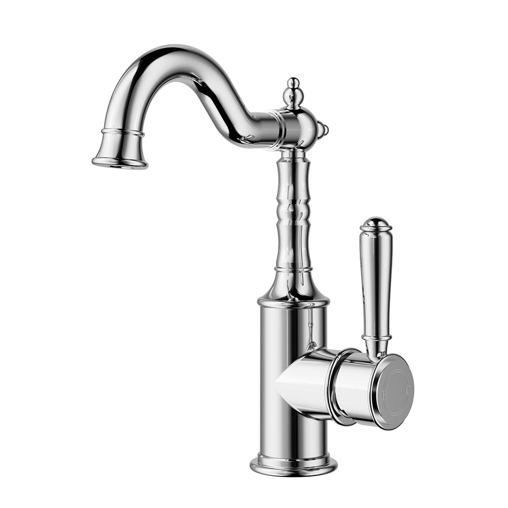Clasico Basin Mixer Chrome - HYB868-202 - Bathroom Hub