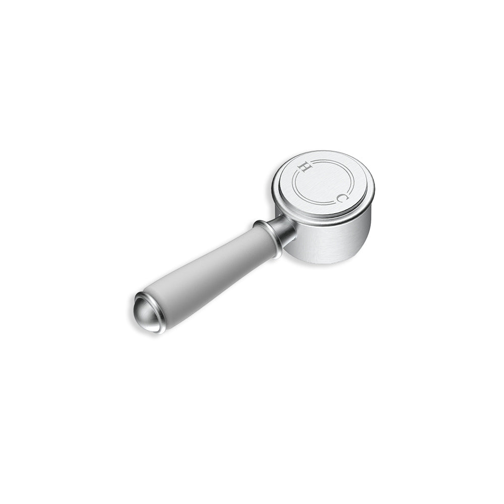 Clasico Ceramic Handle For Wall Mixer Brushed Nickel - HYB868-301-BN-HD - Bathroom Hub