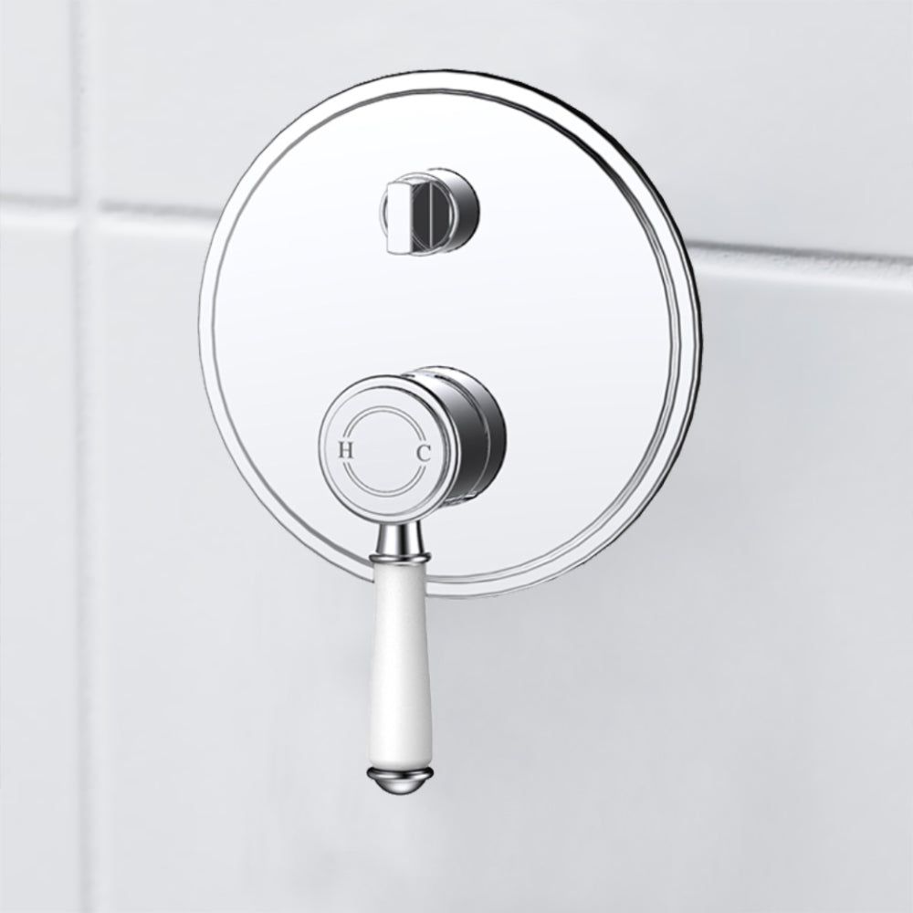 Vintage Wall Diverter Mixer Trim Kits Ceramic handle - HYB868-501ATK