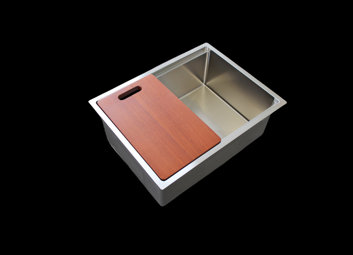 Stainless steel workstation kitchen sink single bowl 60cm - WSTS6046 - Bathroom Hub