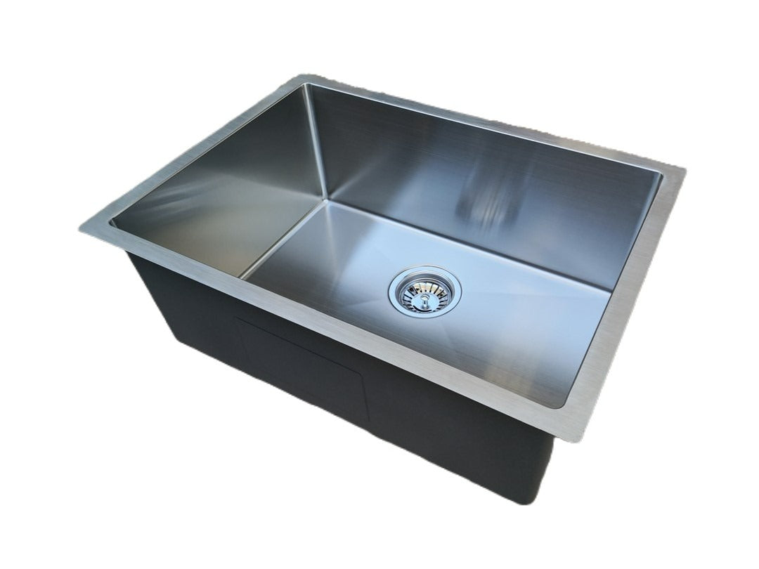 Handmade Stainless Steel Kitchen Sink / Laundry Tub (62cm x 45cm) - HMSB6245R - Bathroom Hub