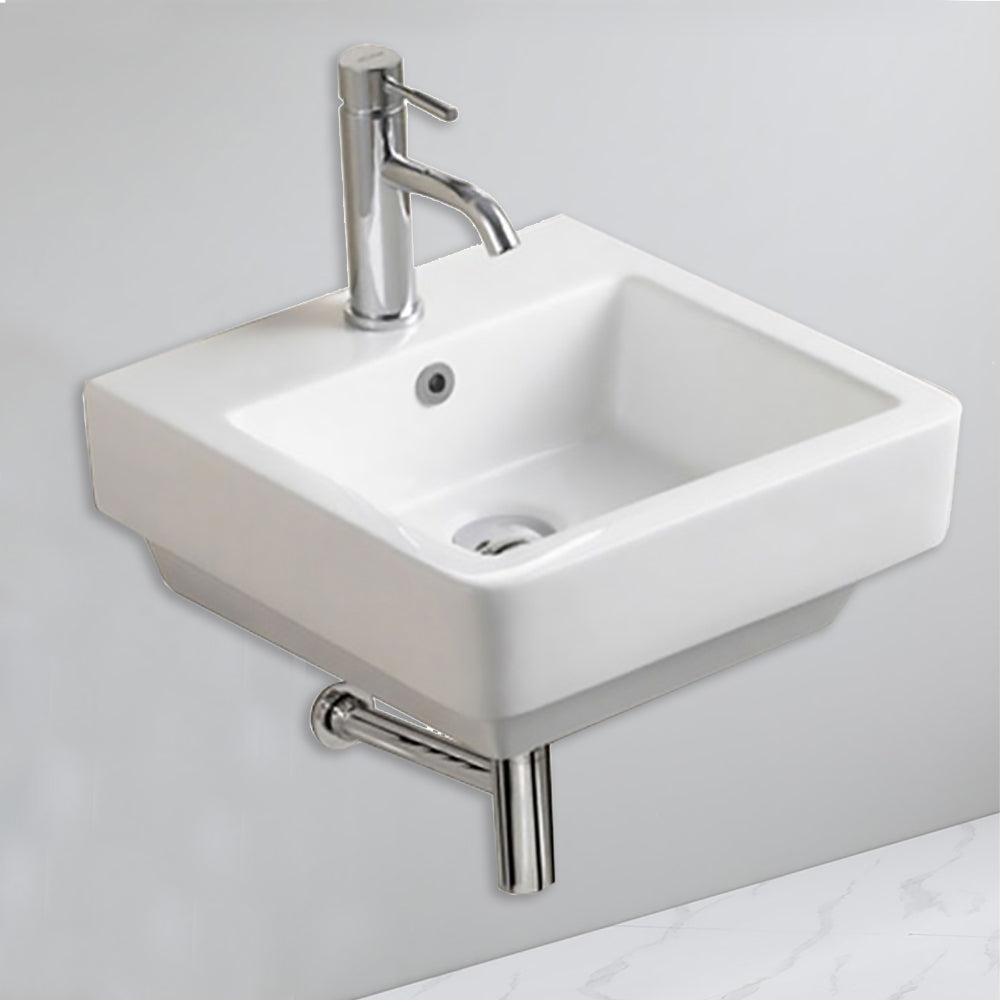 Rosa Wall-hung Basin 430 x 430 x 175mm JHI-11-201 - Bathroom Hub