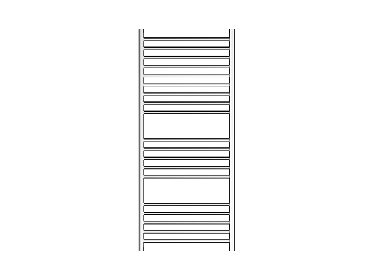 Allegra 19 Bar Heated Towel Rail JY-3319-CH - Bathroom Hub