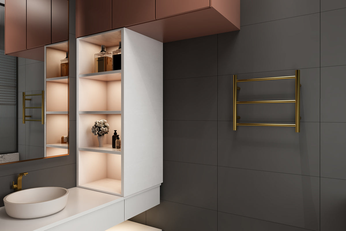 Avid 3 Bar Heated Towel Rail JY-R300-BG - Bathroom Hub