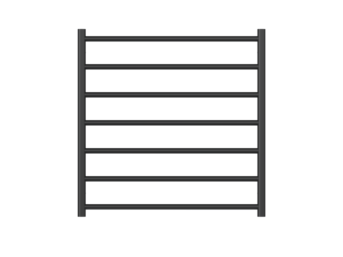 Allegra 7 Bar Heated Towel Rail JY-3328-MB - Bathroom Hub