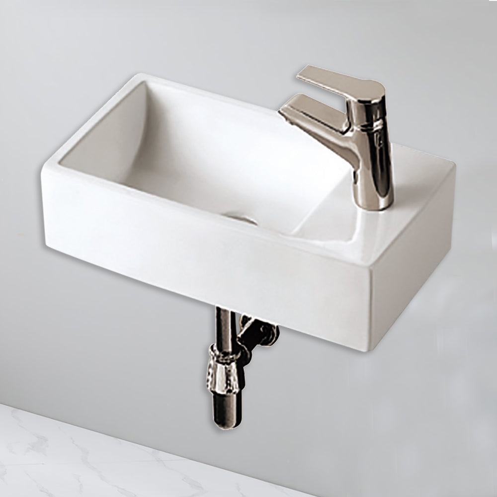 Rosa Wall-hung Basin 460 x 255 x 120mm LTI-11-501 - Bathroom Hub