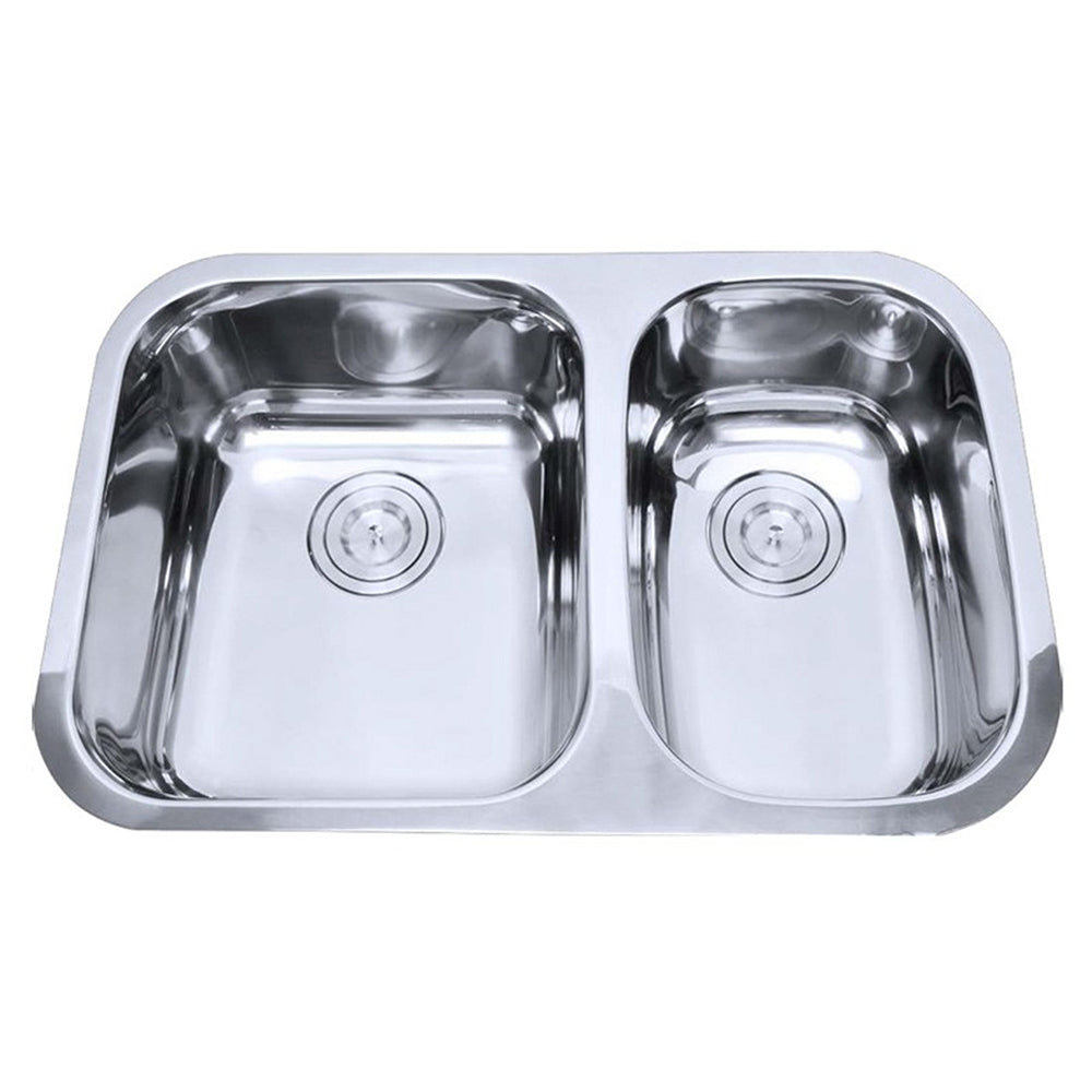 Otus 1 & 1/2 Bowl Undermount Sink 710 x 456mm P00D64 - Bathroom Hub