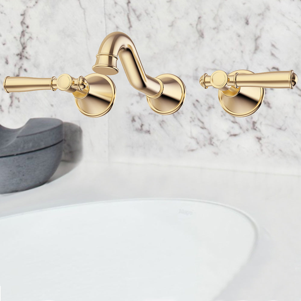 Clasico Vintage Bath Set in Brushed Gold - PCK90NZ01LF-BG