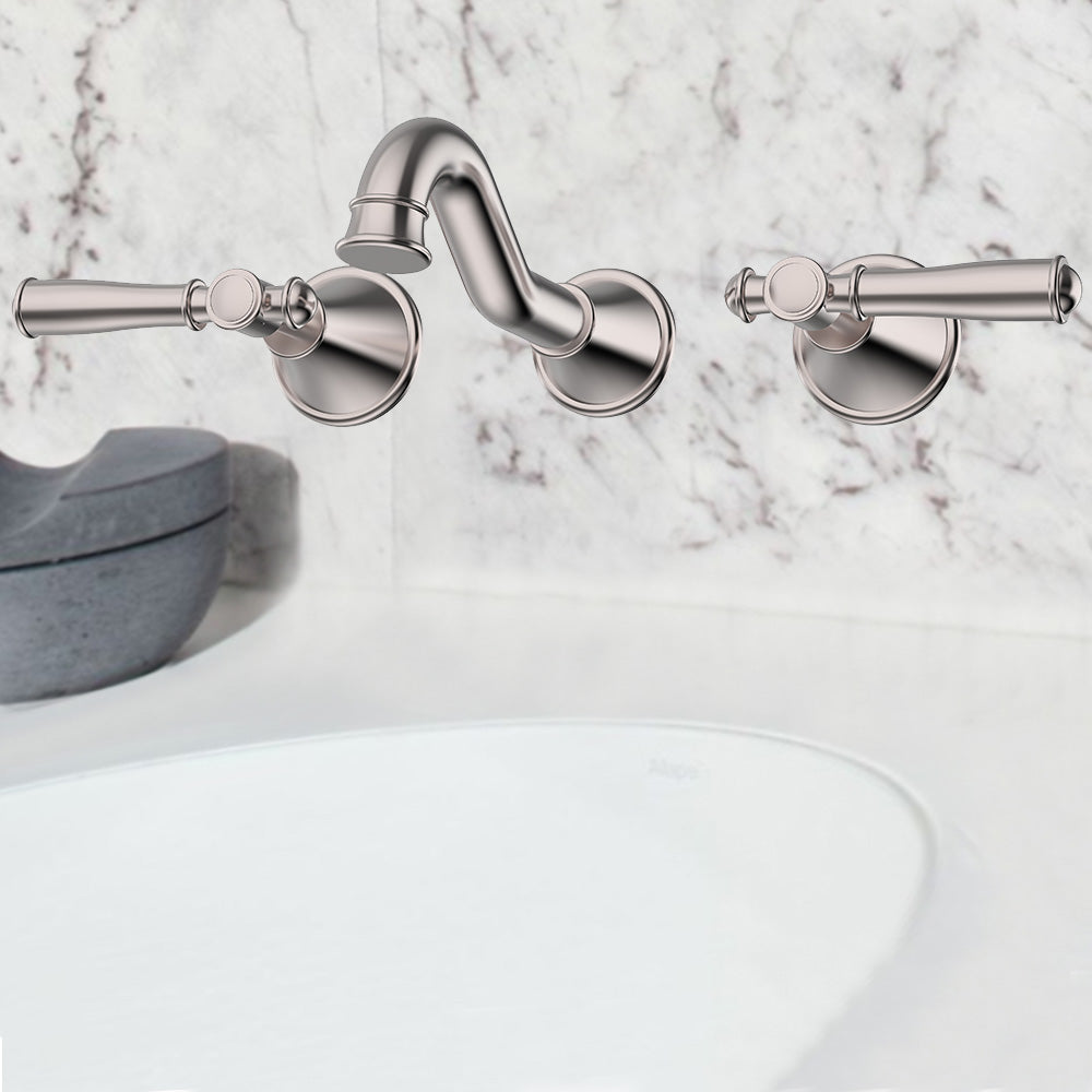 Clasico Vintage Bath Set in Brushed Nickel - PCK90NZ01LF-BN