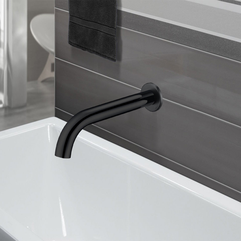Otus Slimline SS Bath Spout Matt Black PHD1007SS-220MB - Bathroom Hub