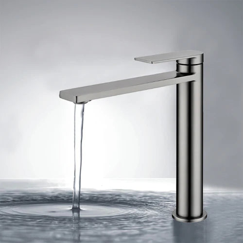Sora High Rise Basin Mixer Gun Metal PLB2002GM - Bathroom Hub
