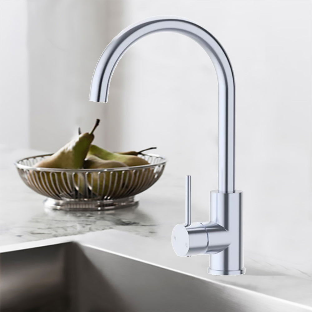Otus Slimline Stainless Steel Sink Mixer Chrome PLC1001SS-CH - Bathroom Hub