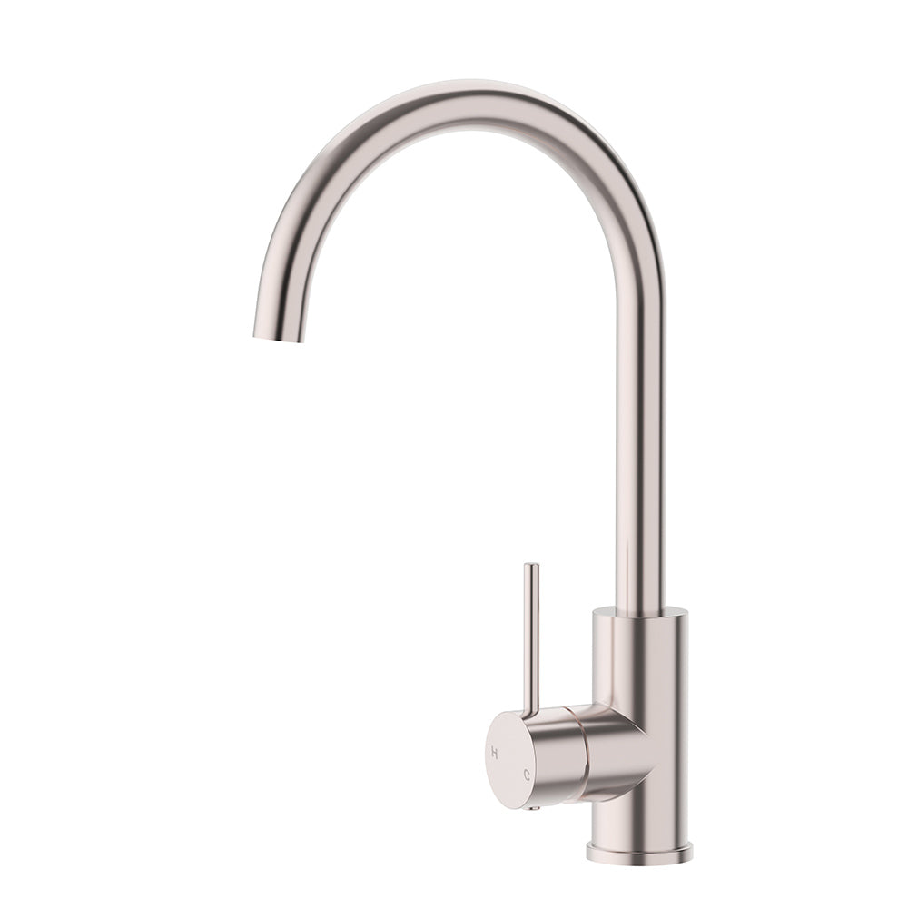 Otus Slimline Stainless Steel Sink Mixer - PLC1001SS -BN - Bathroom Hub