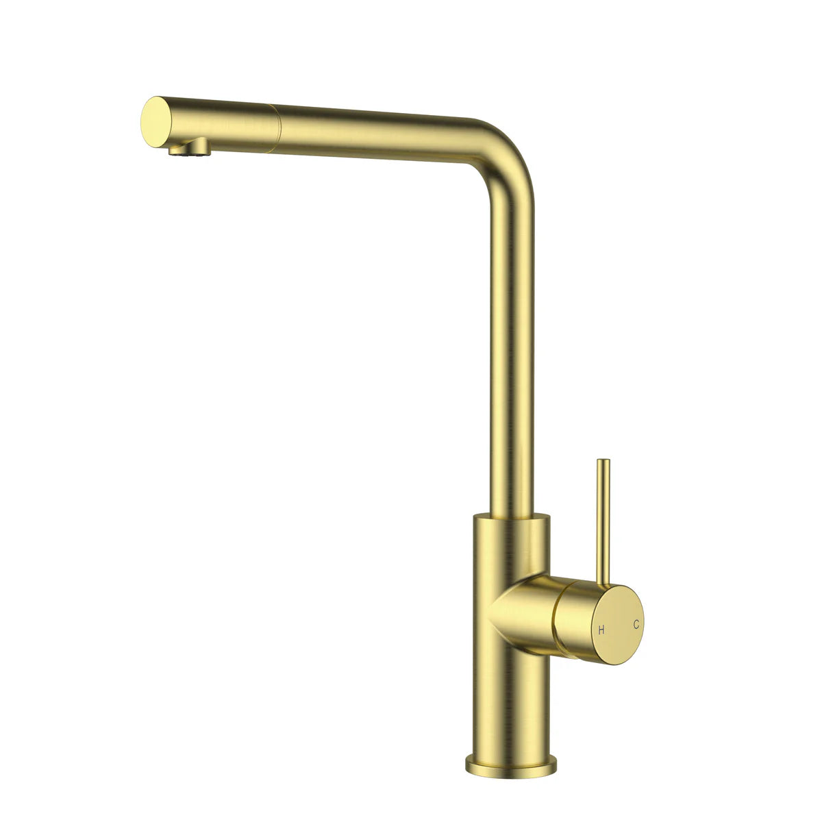 Otus Slimline Pull Out Sink Mixer Brushed Gold PLC1018SS-BG - Bathroom Hub