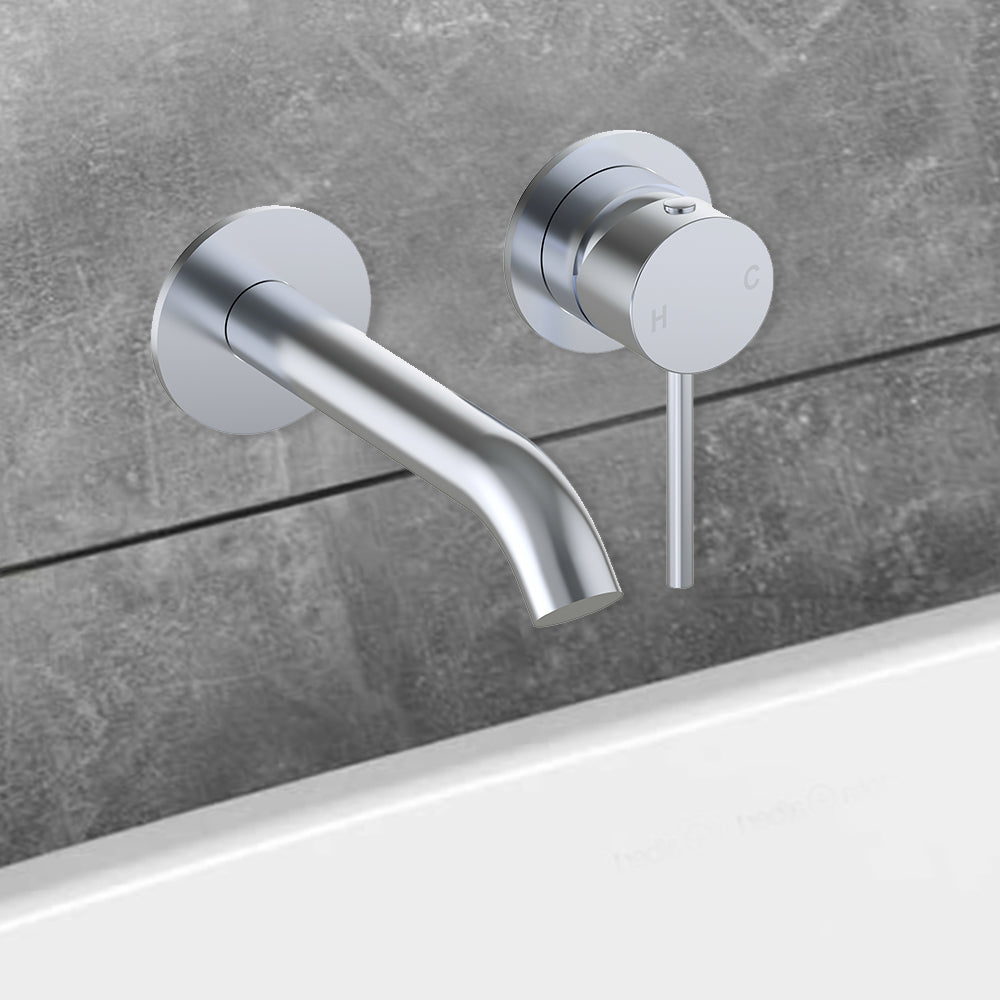 Otus Slimline SS Wall Basin Mixer Separate Trim Kit Chrome PLC3004SS-TK-CH - Bathroom Hub