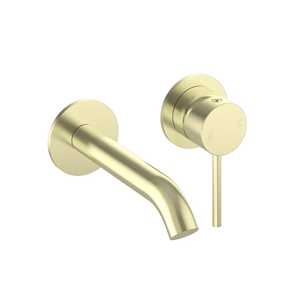 Otus Slimline SS Wall Basin Mixer Separate Trim Kit French Gold PLC3004SS-TK FG