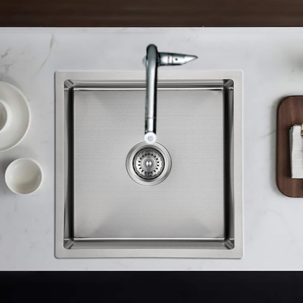 New Cora Single Bowl Kitchen Sink 440 x 440mm PR4040N - Bathroom Hub