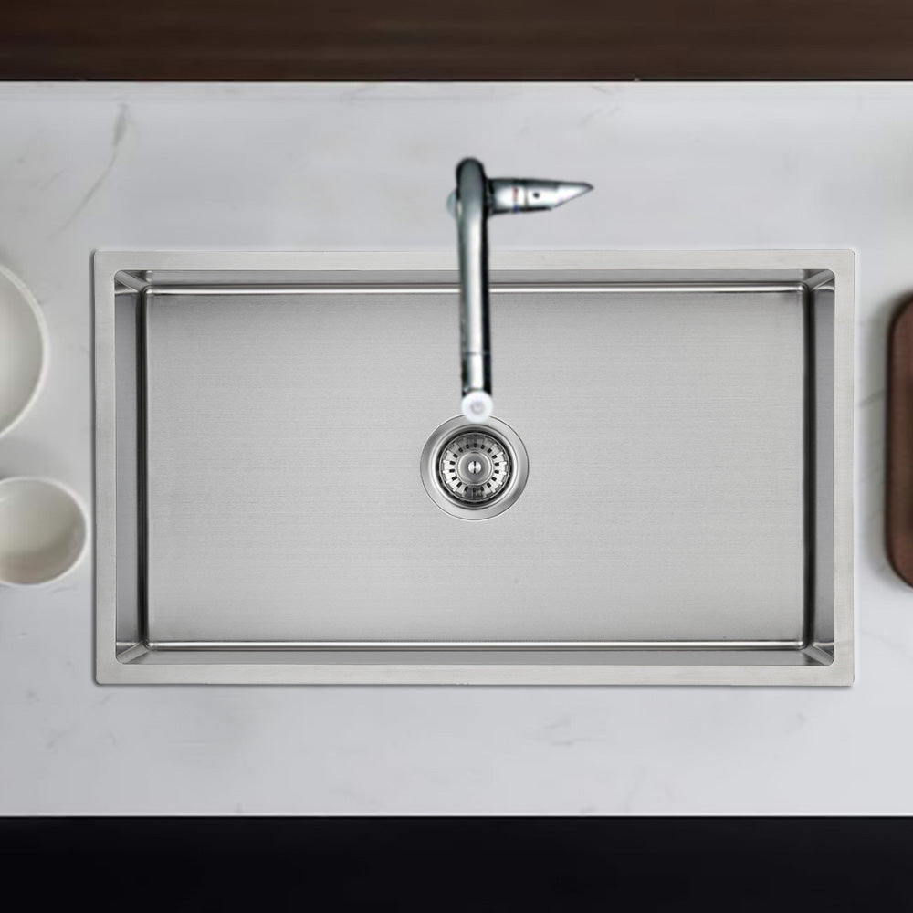 New Cora Single Bowl Kitchen Sink 760 x 440mm PR7040N - Bathroom Hub