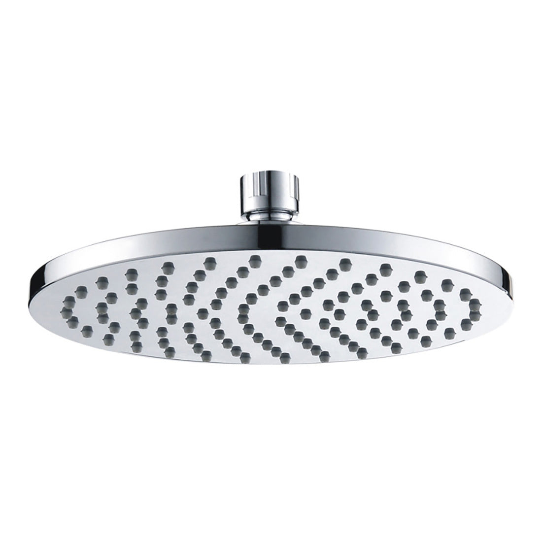 Otus Round Plastic Shower Head Brushed Nickel 200mm PRP1052N-BN