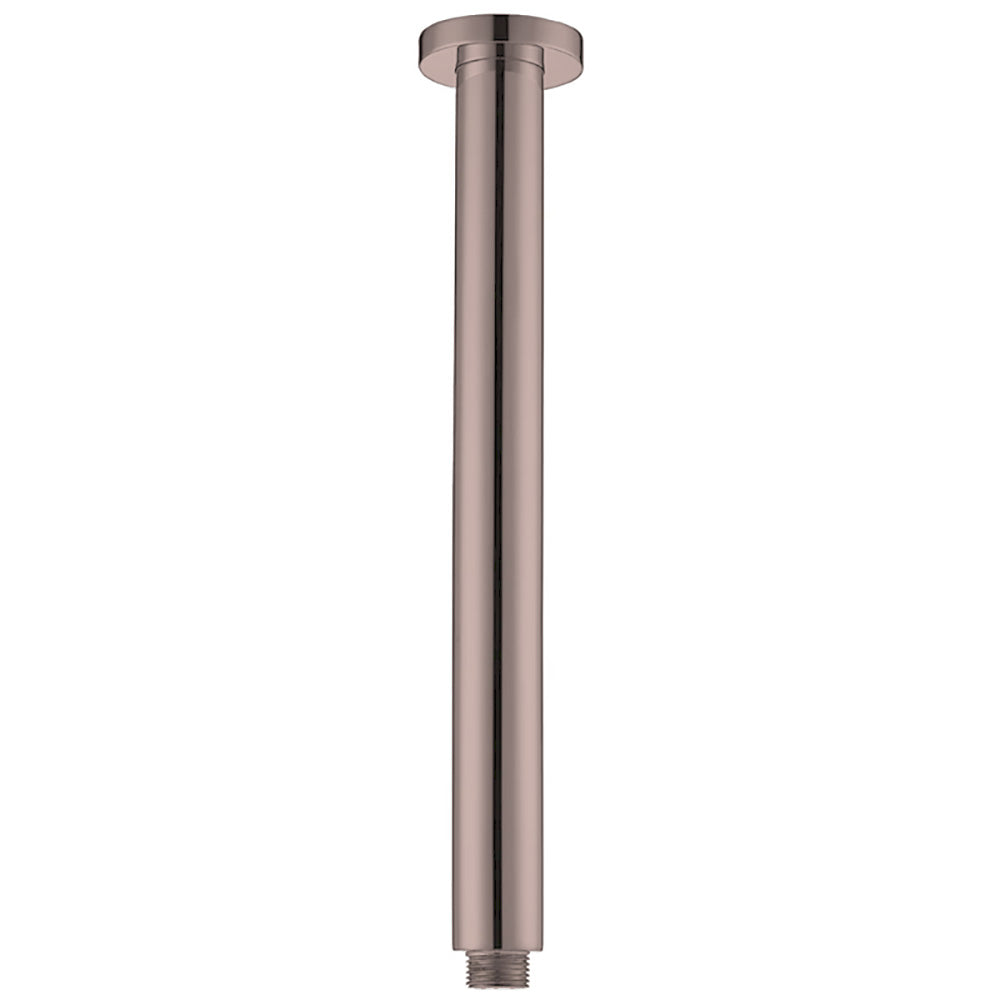 Round Vertical Shower Arm 300mm Brush Bronze PRY001-BB