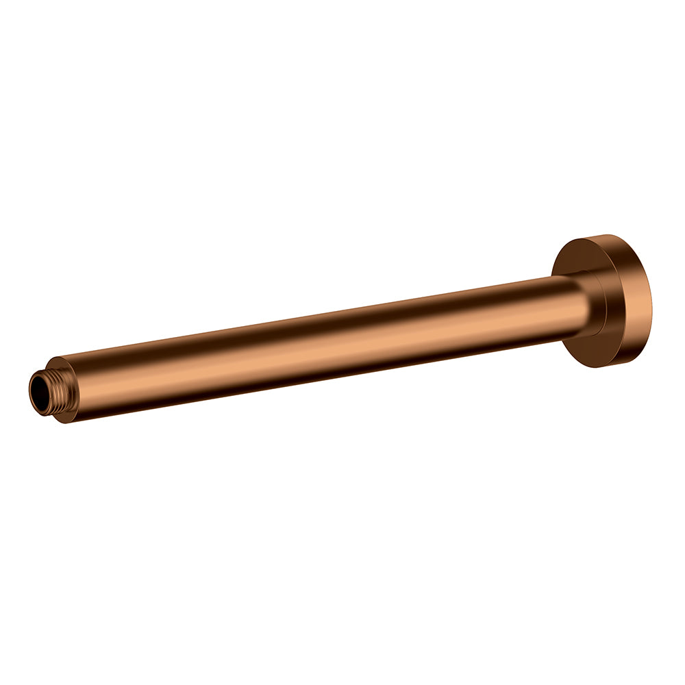 Round Horizontal Shower Arm 300mm Brush Copper PRY001SS-BC - Bathroom Hub
