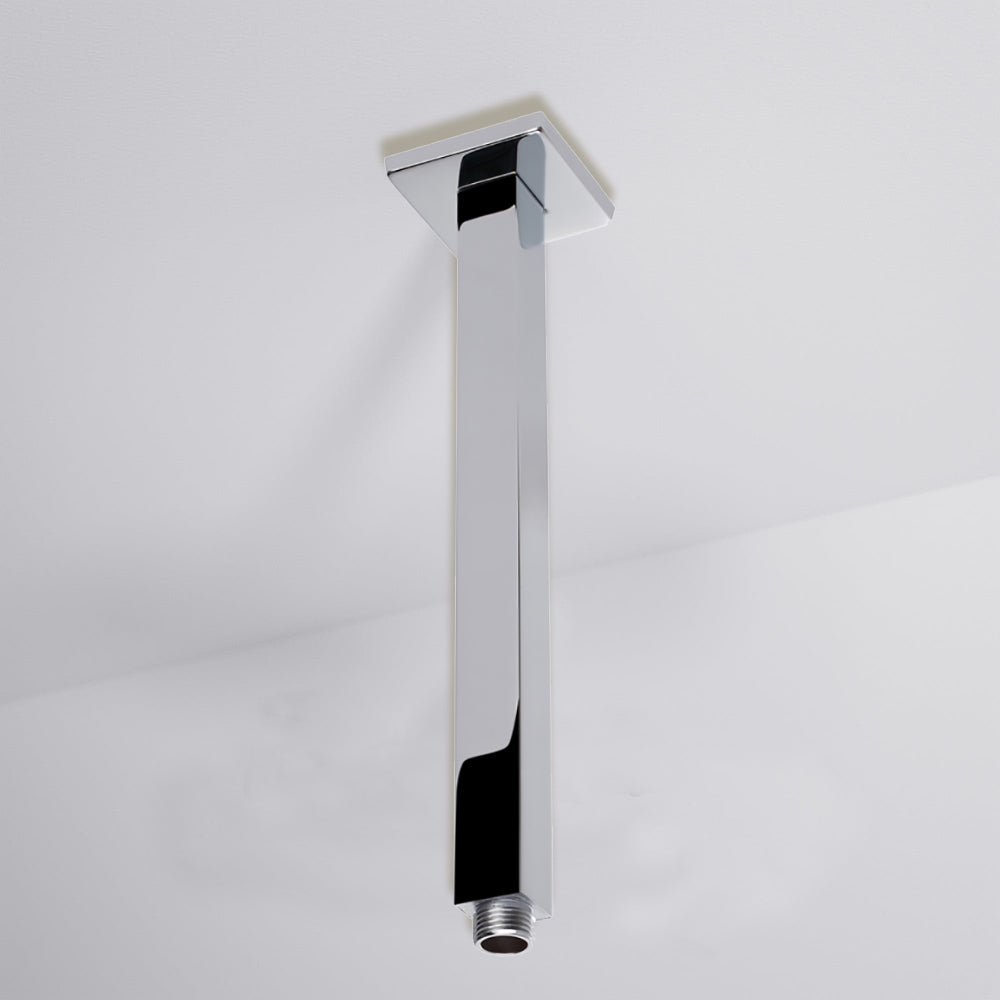 Square Vertical Ceiling Shower Arm 450mm PRY002A - Bathroom Hub