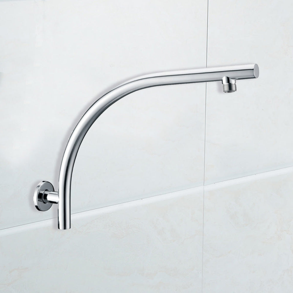 Round Curved Shower Arm Chrome PRY631 - Bathroom Hub