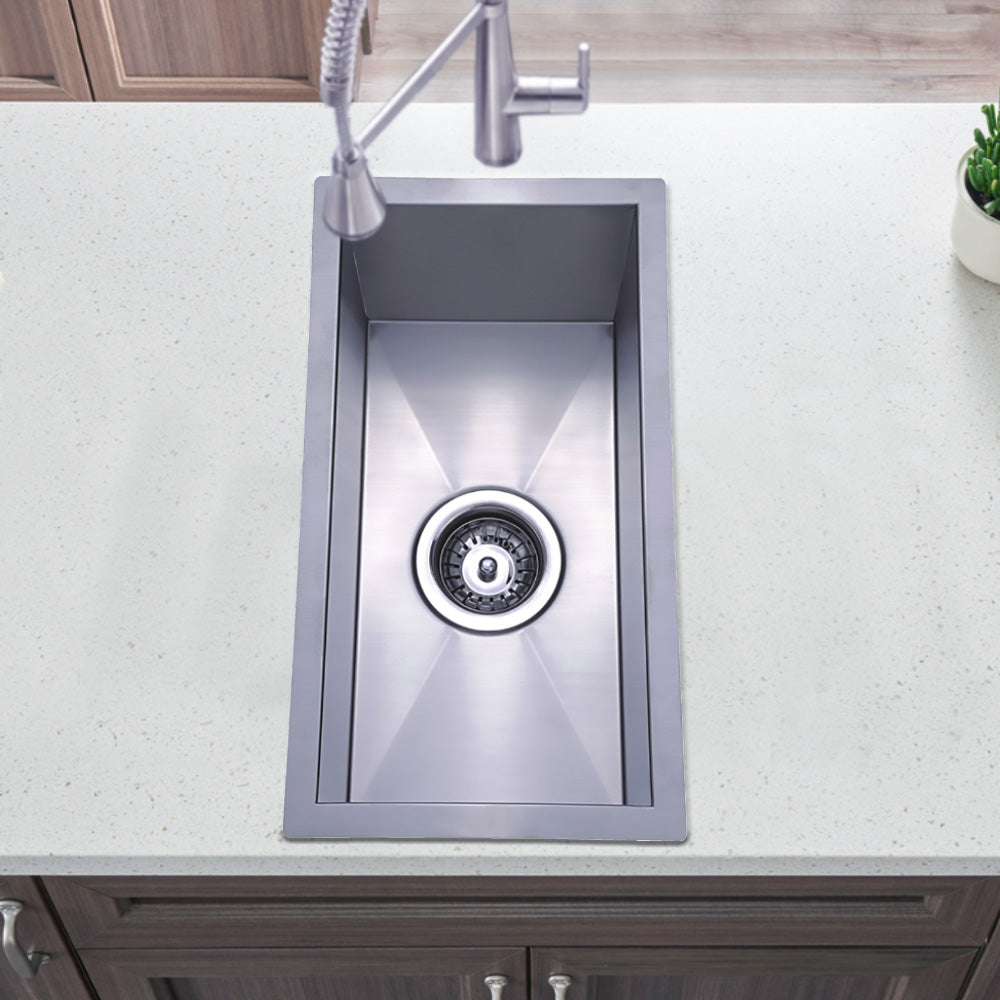 Rosa Single Bowl Kitchen Sink 240 x440mm PS200 - Bathroom Hub