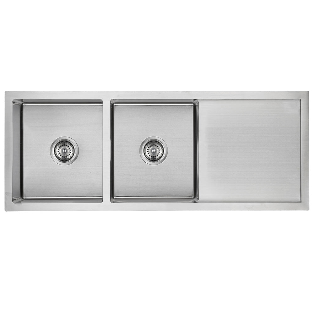 Eden Double Bowl & Single Drainer Kitchen Sink 1160 x 480mm PS1160DR - Bathroom Hub