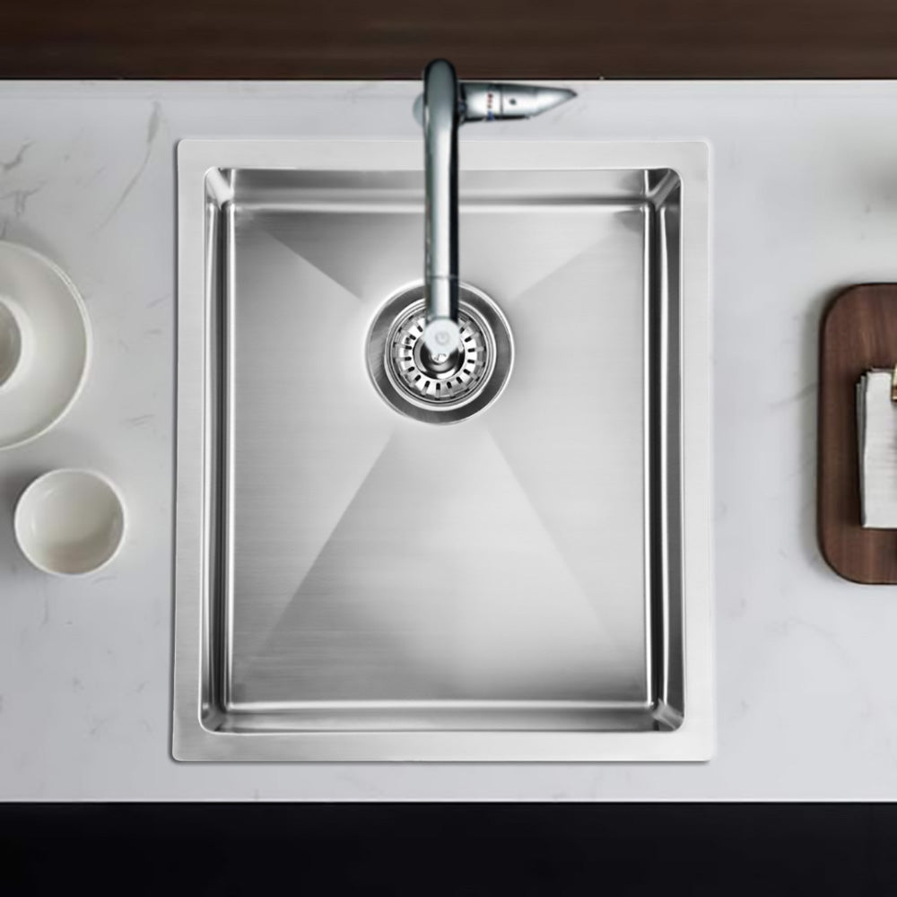 Eden Single Bowl Kitchen Sink 380 x 440mm PS340R - Bathroom Hub