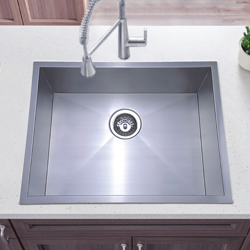 Eden Single Bowl Kitchen Sink 580 x 440mm - Bathroom Hub