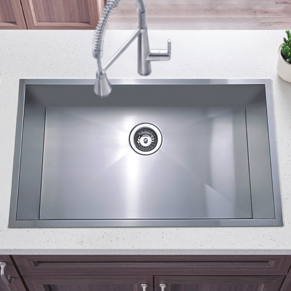 Eden Single Bowl Kitchen Sink 760 x 440mm PS720 - Bathroom Hub