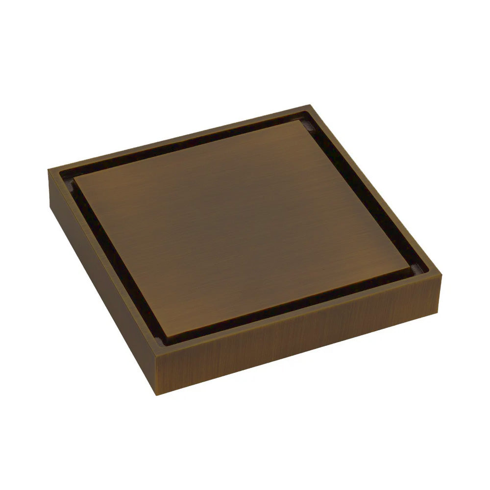 Square Tile 2-in-1 Floor Waste, 88mm Outlet, TIW85DAB-AB Antique Brass- bathroom hub online