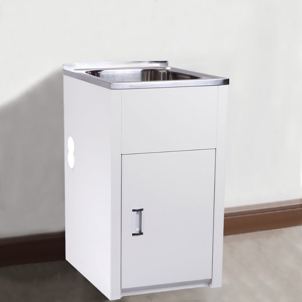 Laundry Tub with Cabinet 455 x 555 x 870mm YH235L-H - Bathroom Hub
