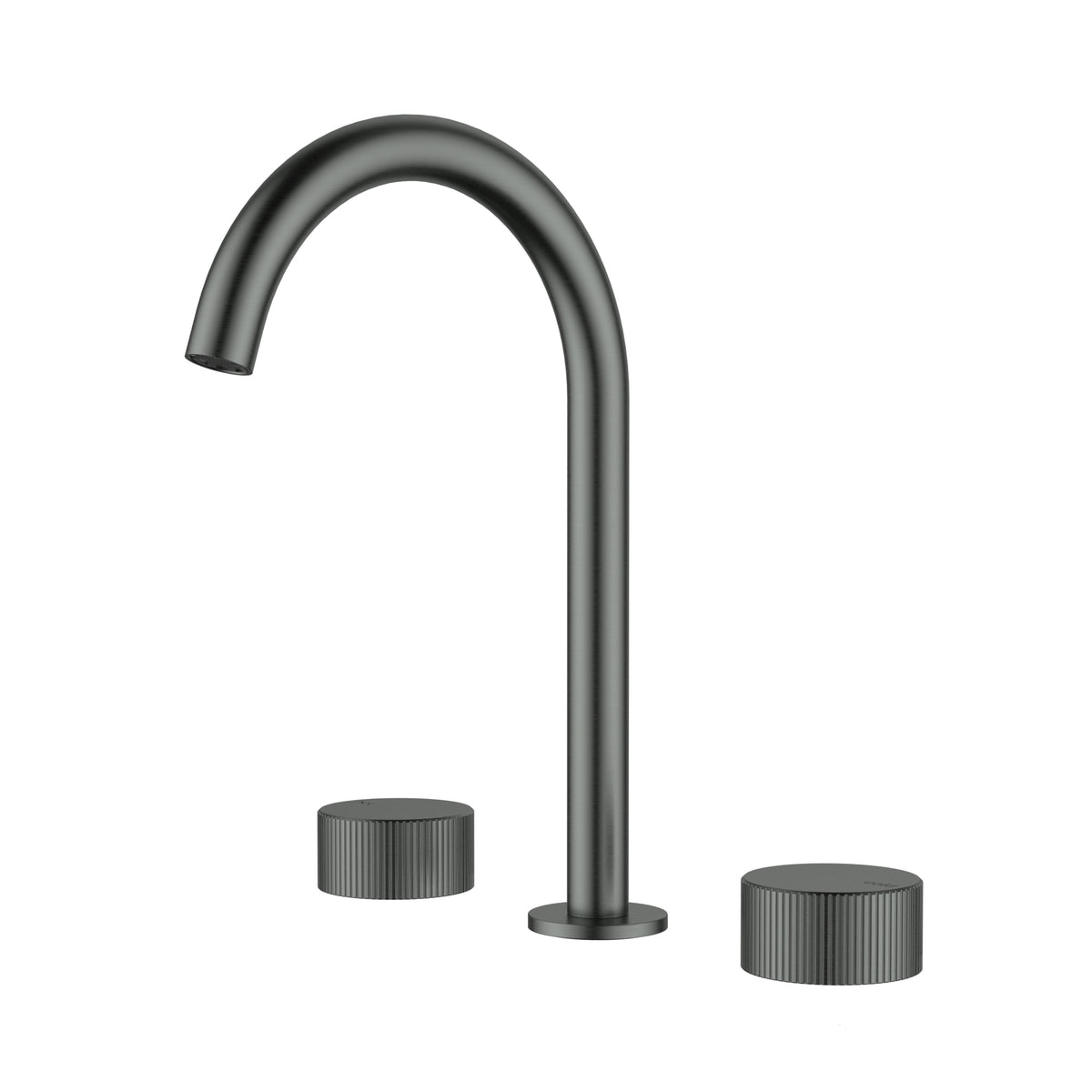 Soko Quarter Turn Basin Set - Gunmetal HYB77-9904GM - Bathroom Hub