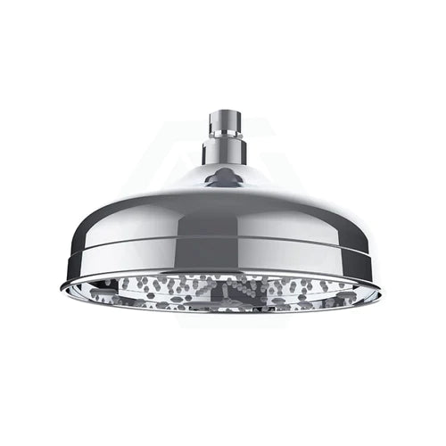Clasico 220mm Round Brass Chrome Shower Head - PRB083 - Bathroom Hub